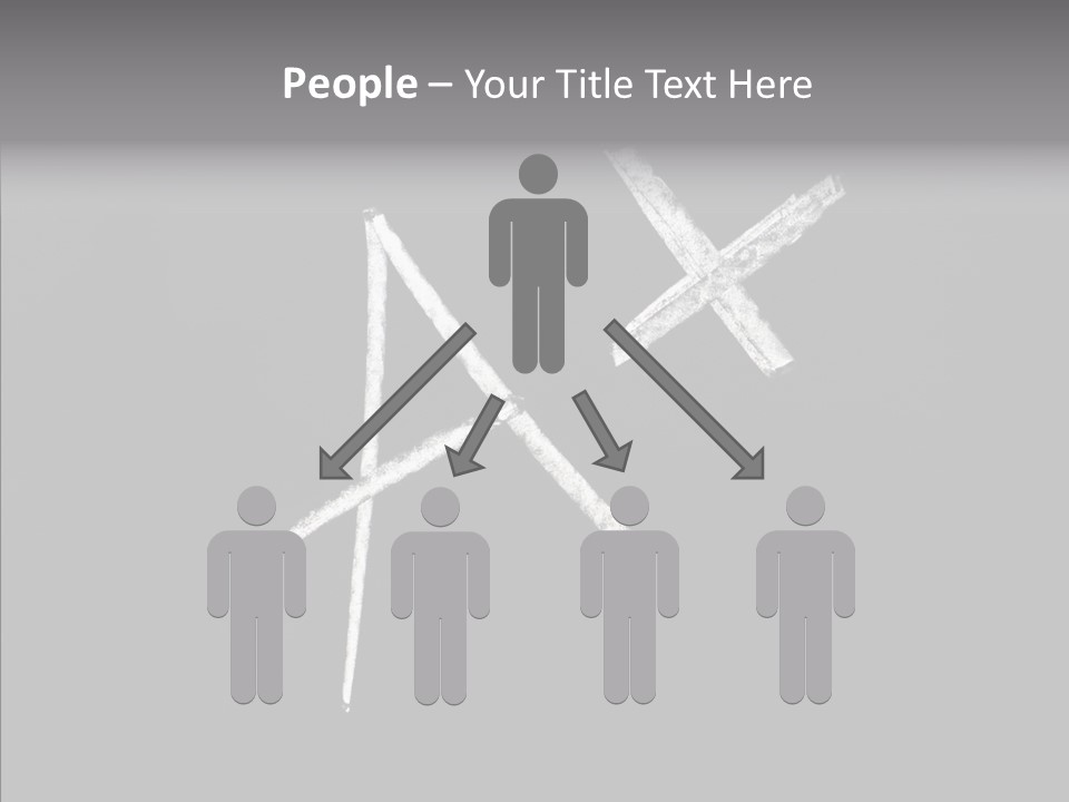 Elderly Hand Young PowerPoint Template