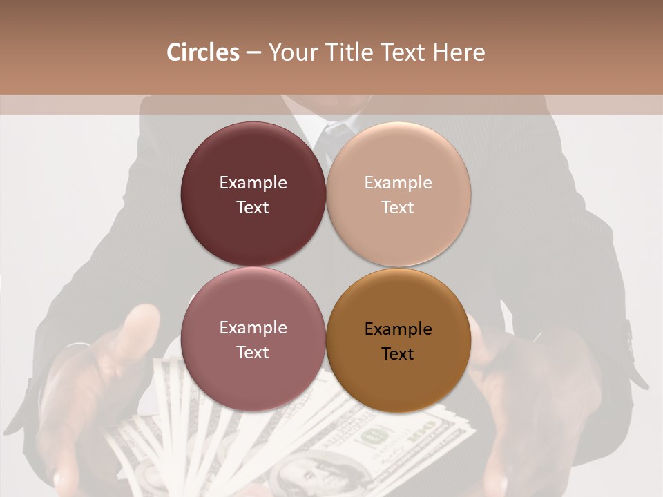 Assistance White Background Two PowerPoint Template