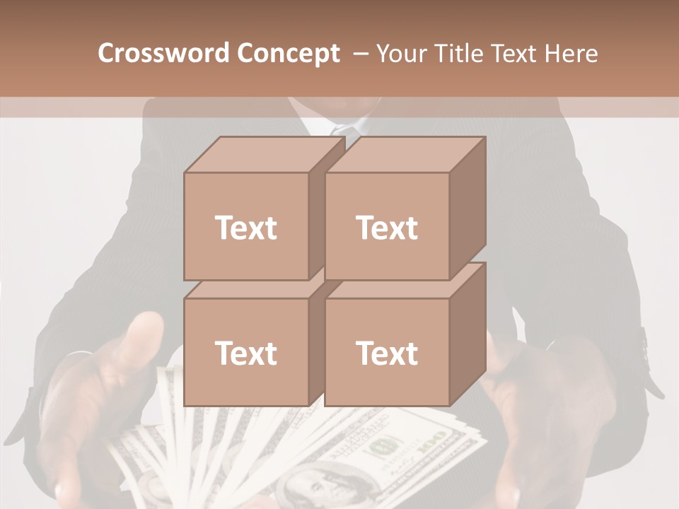 Assistance White Background Two PowerPoint Template