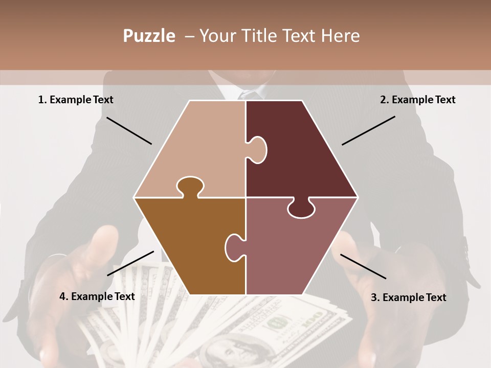 Assistance White Background Two PowerPoint Template