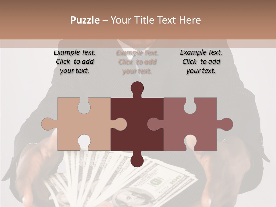 Assistance White Background Two PowerPoint Template