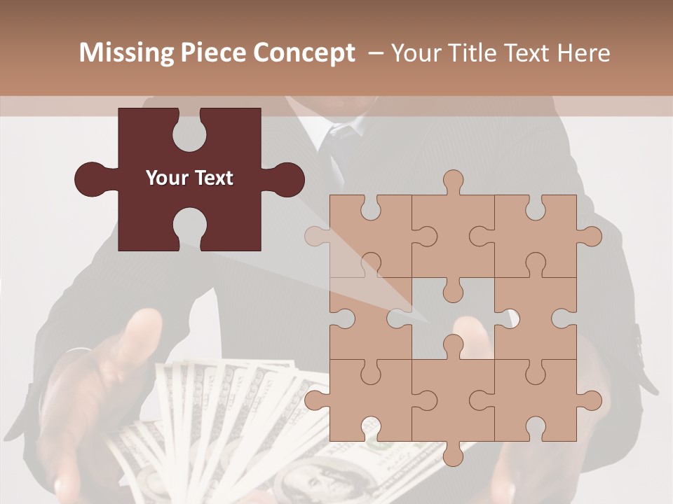 Assistance White Background Two PowerPoint Template