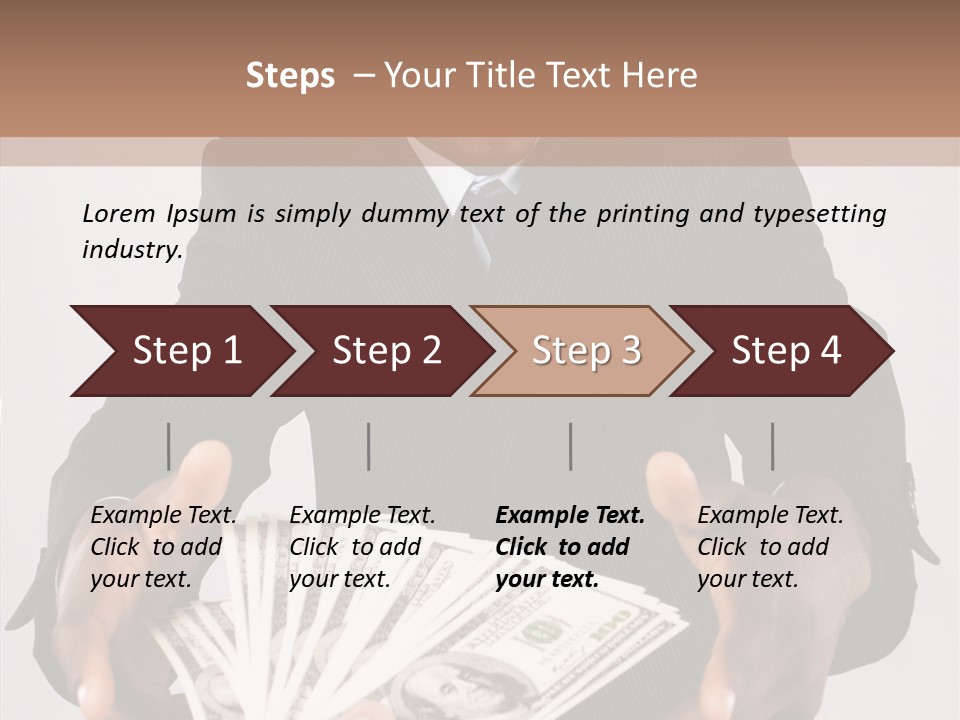 Assistance White Background Two PowerPoint Template