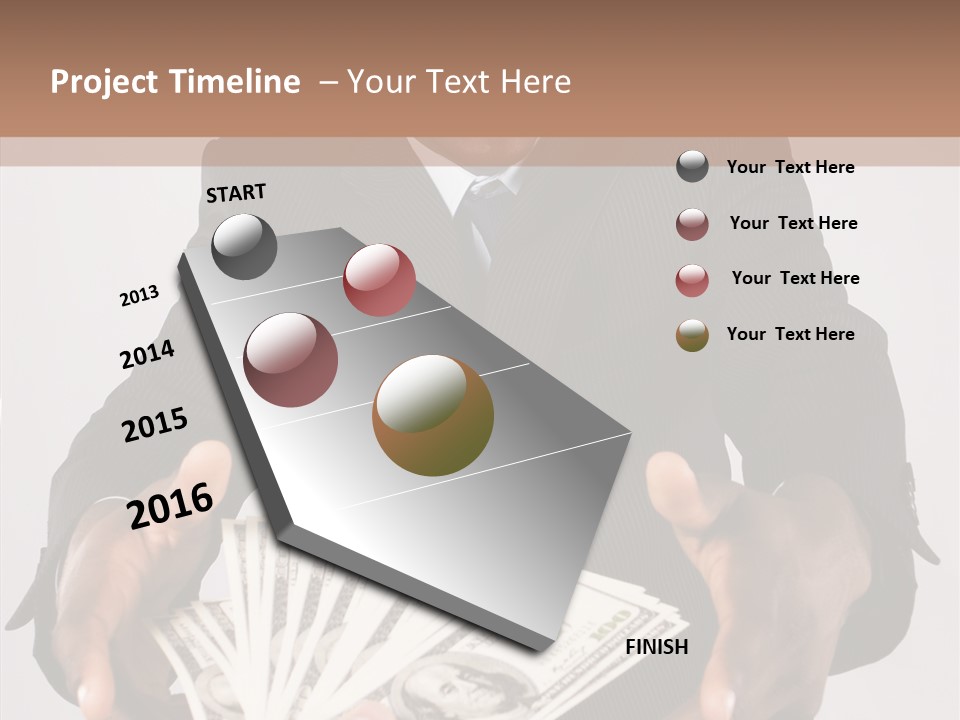 Assistance White Background Two PowerPoint Template