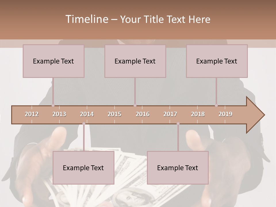 Assistance White Background Two PowerPoint Template