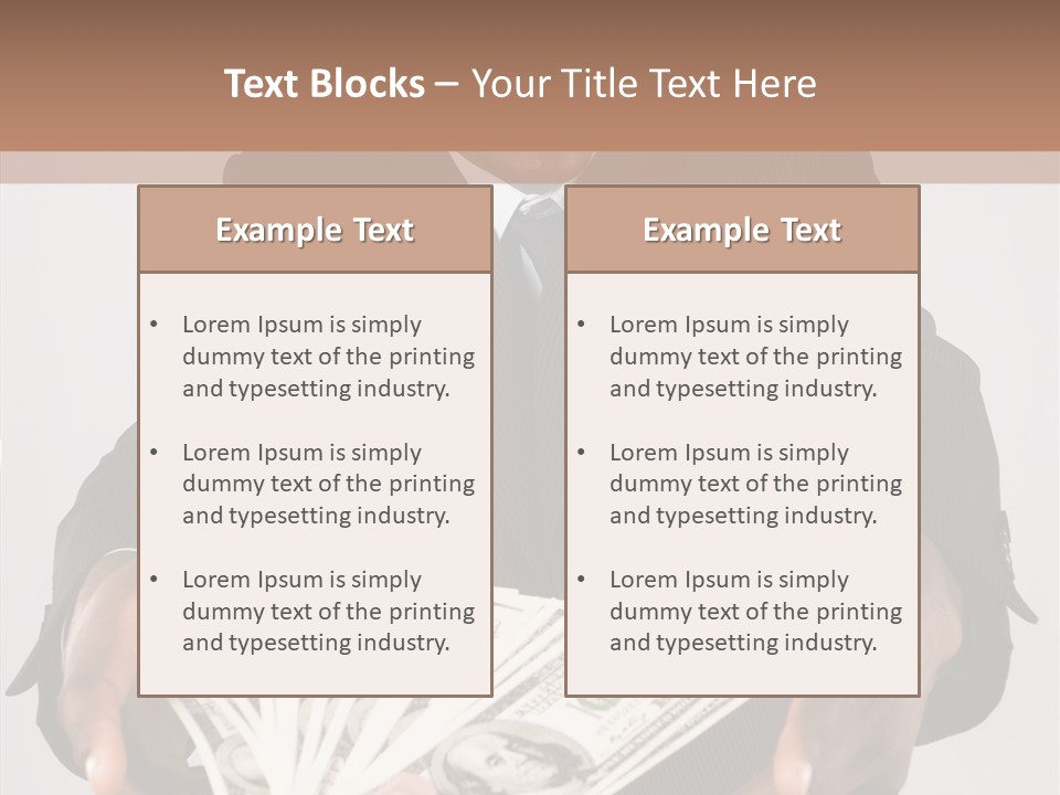 Assistance White Background Two PowerPoint Template