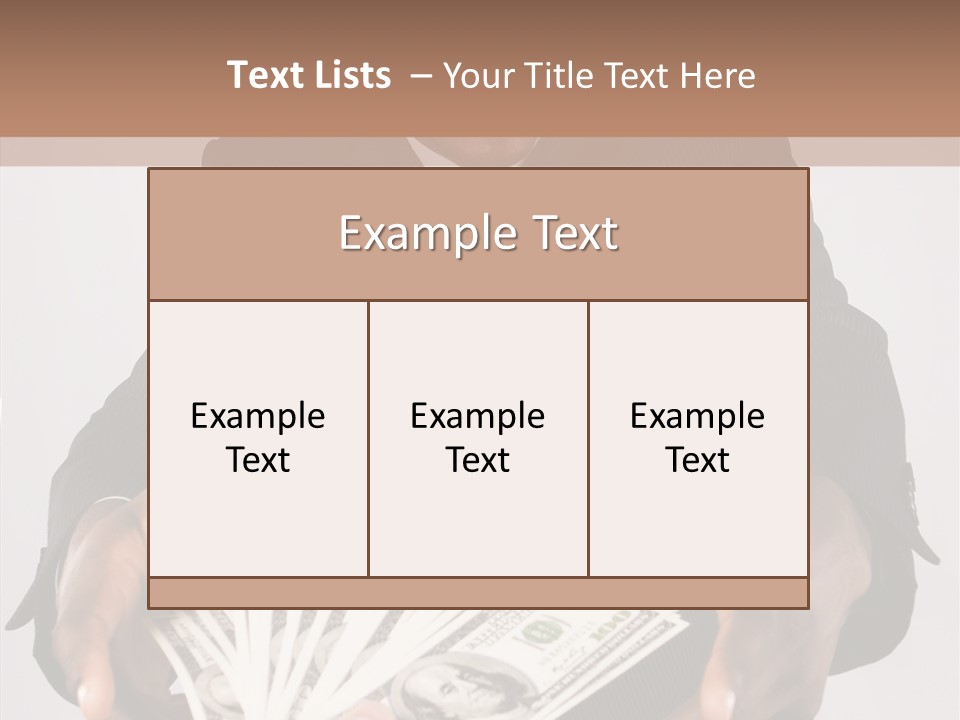 Assistance White Background Two PowerPoint Template