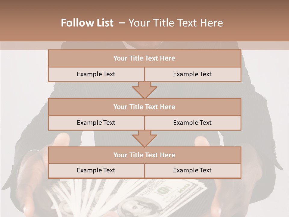 Assistance White Background Two PowerPoint Template