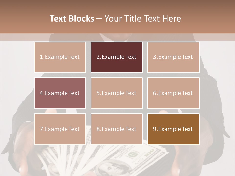 Assistance White Background Two PowerPoint Template