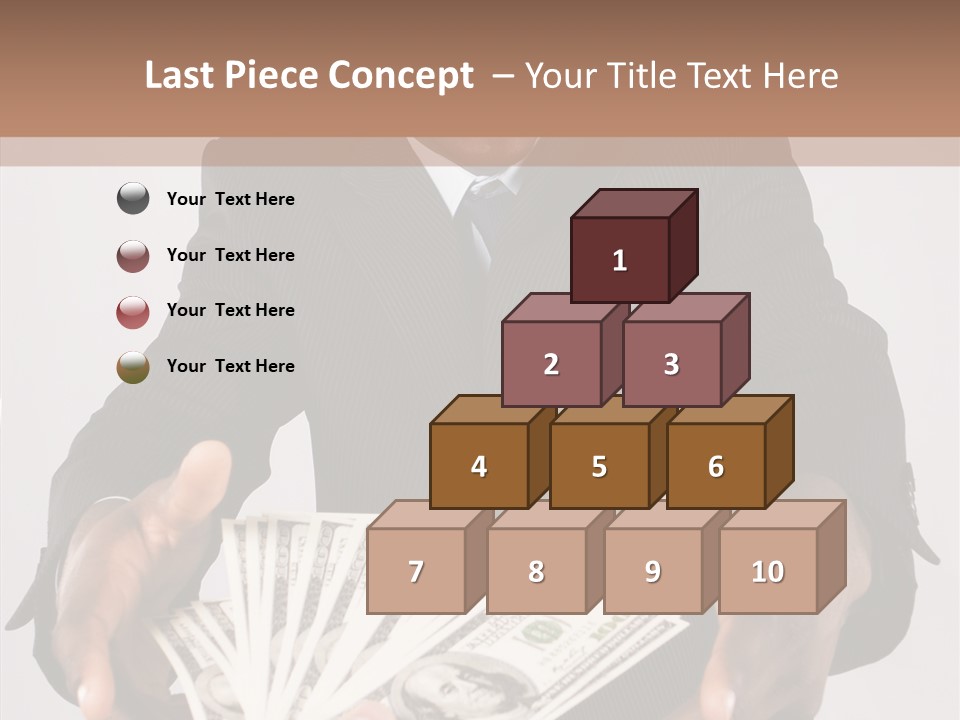 Assistance White Background Two PowerPoint Template