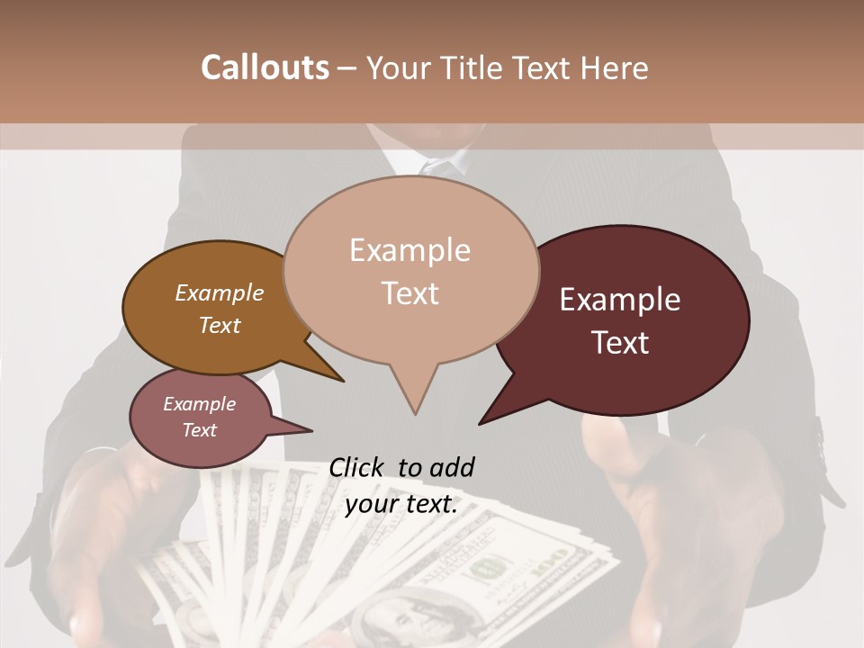 Assistance White Background Two PowerPoint Template