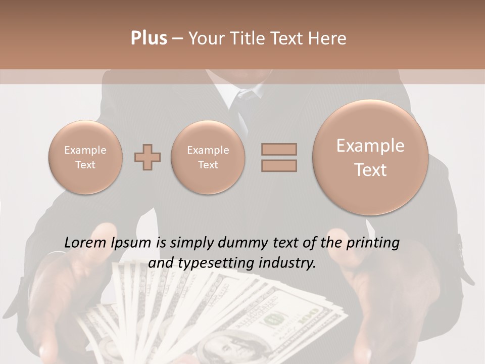 Assistance White Background Two PowerPoint Template