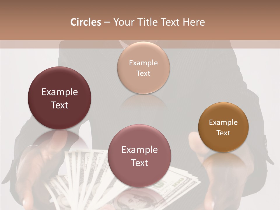 Assistance White Background Two PowerPoint Template