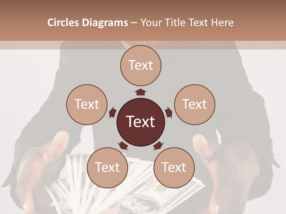 Assistance White Background Two PowerPoint Template