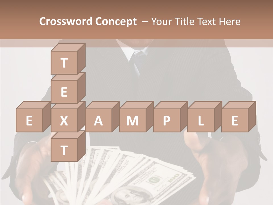 Assistance White Background Two PowerPoint Template