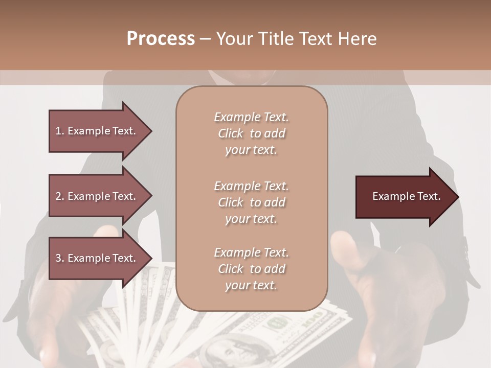 Assistance White Background Two PowerPoint Template