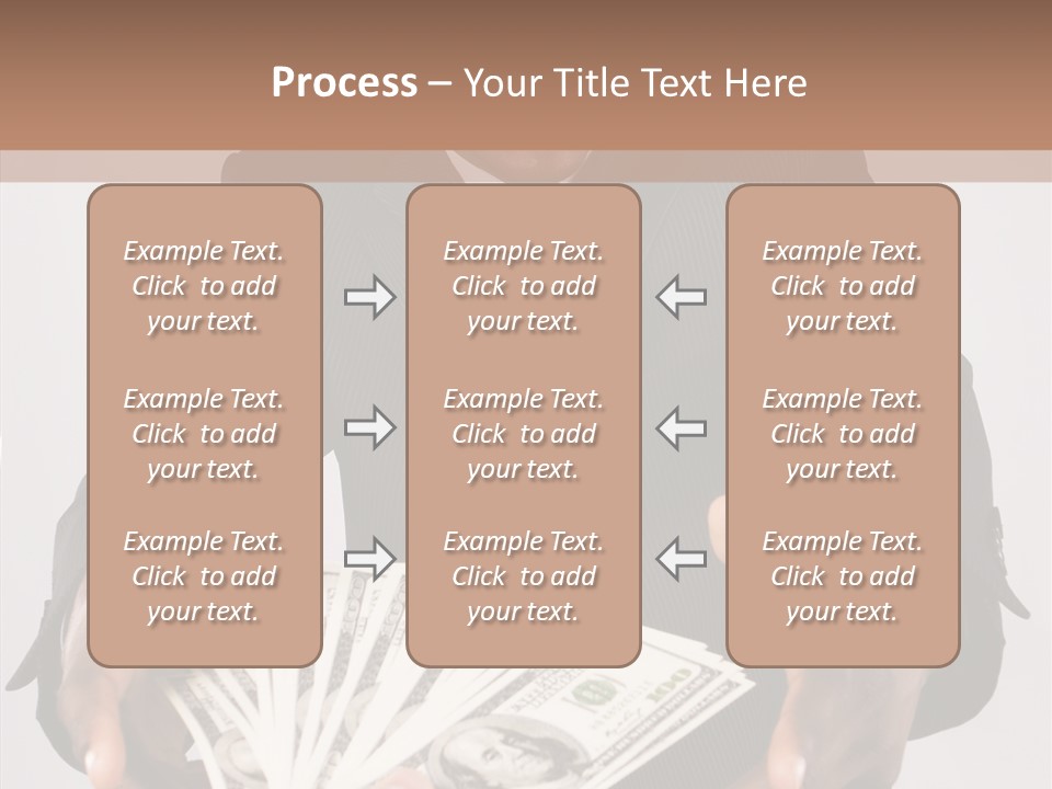 Assistance White Background Two PowerPoint Template
