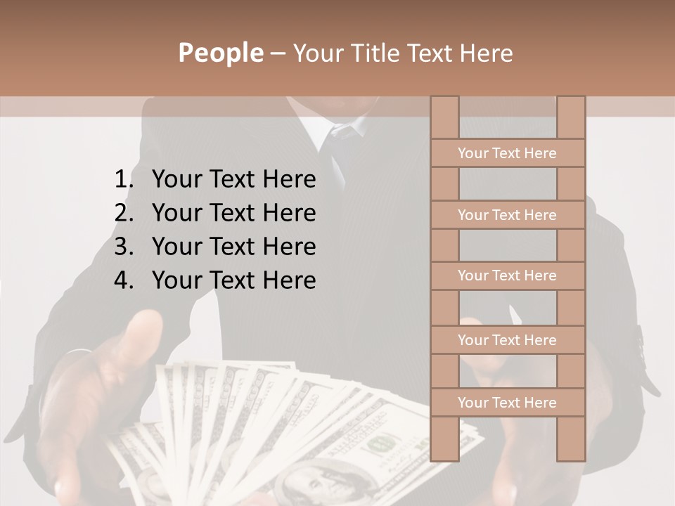 Assistance White Background Two PowerPoint Template