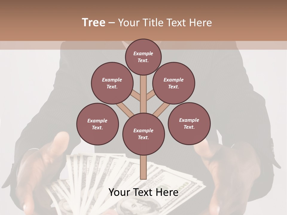 Assistance White Background Two PowerPoint Template