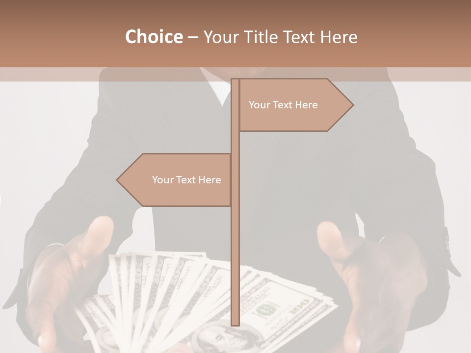 Assistance White Background Two PowerPoint Template