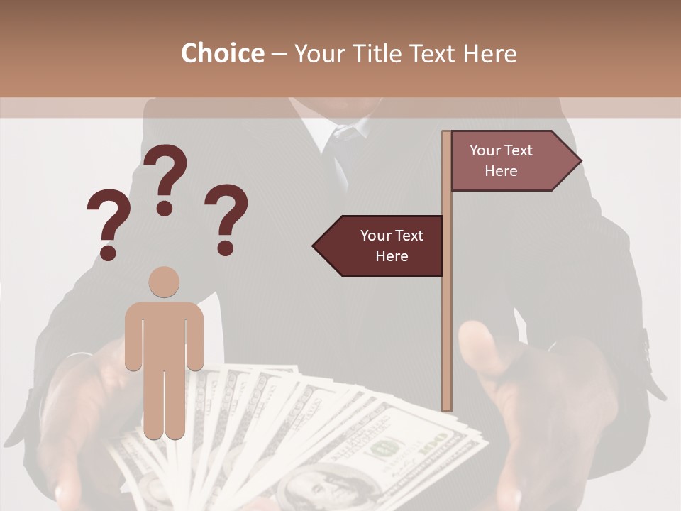 Assistance White Background Two PowerPoint Template