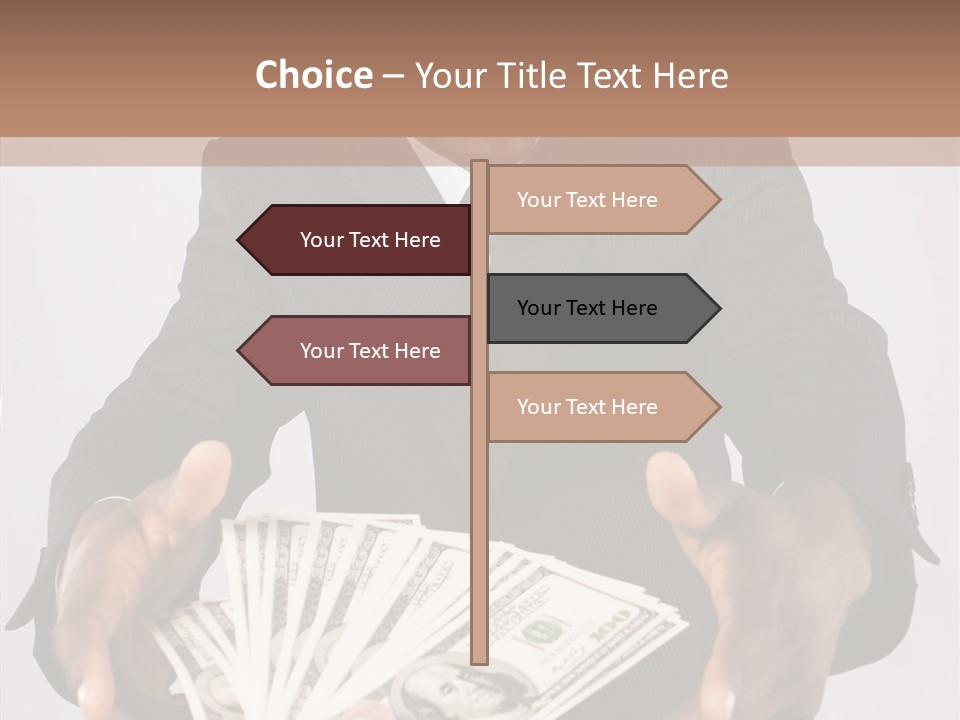 Assistance White Background Two PowerPoint Template