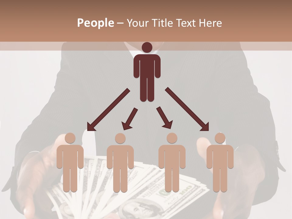 Assistance White Background Two PowerPoint Template