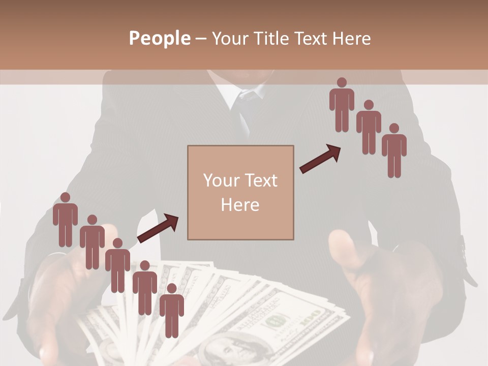 Assistance White Background Two PowerPoint Template