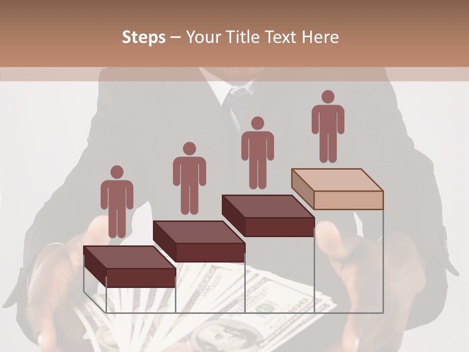 Assistance White Background Two PowerPoint Template