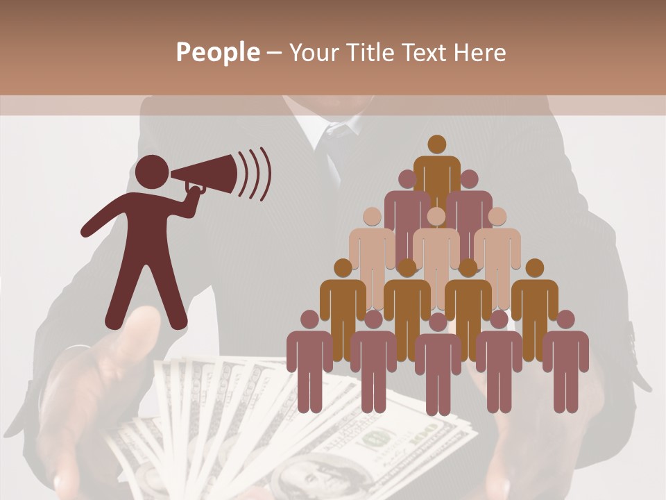 Assistance White Background Two PowerPoint Template