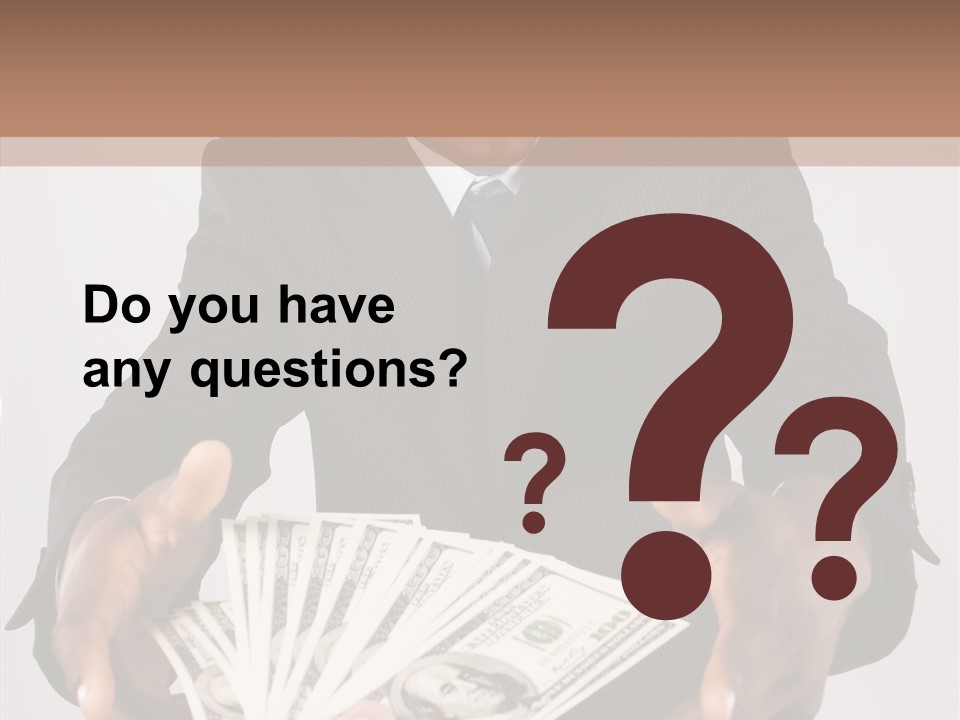 Assistance White Background Two PowerPoint Template