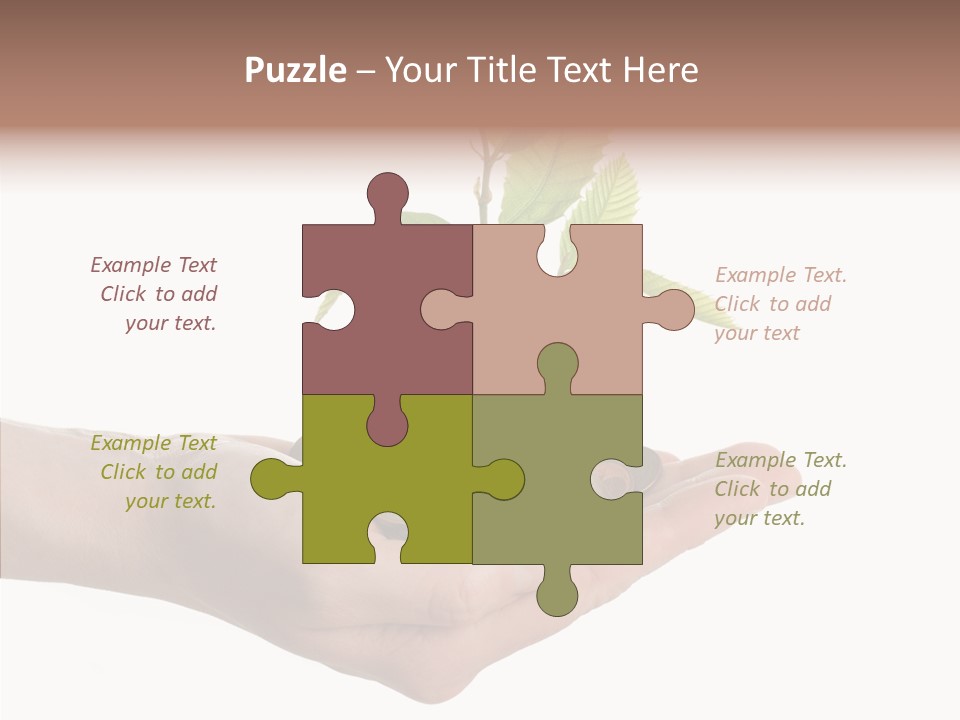 Adult Hold Help PowerPoint Template