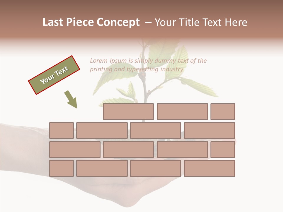 Adult Hold Help PowerPoint Template
