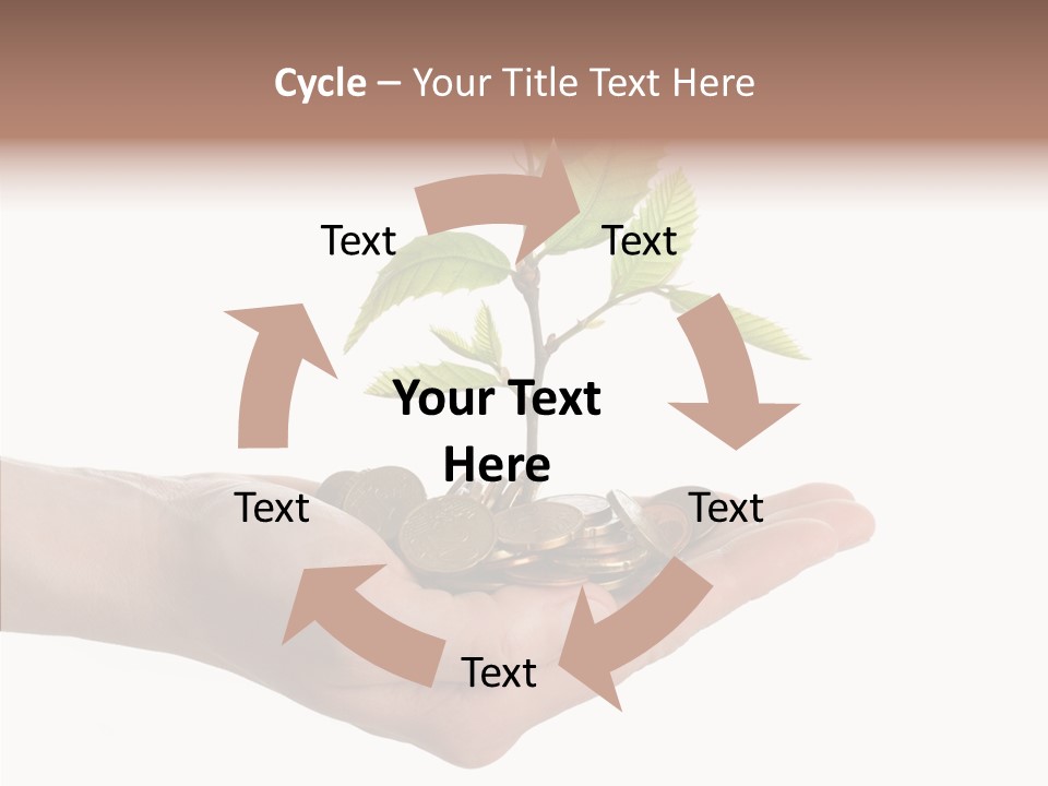 Adult Hold Help PowerPoint Template