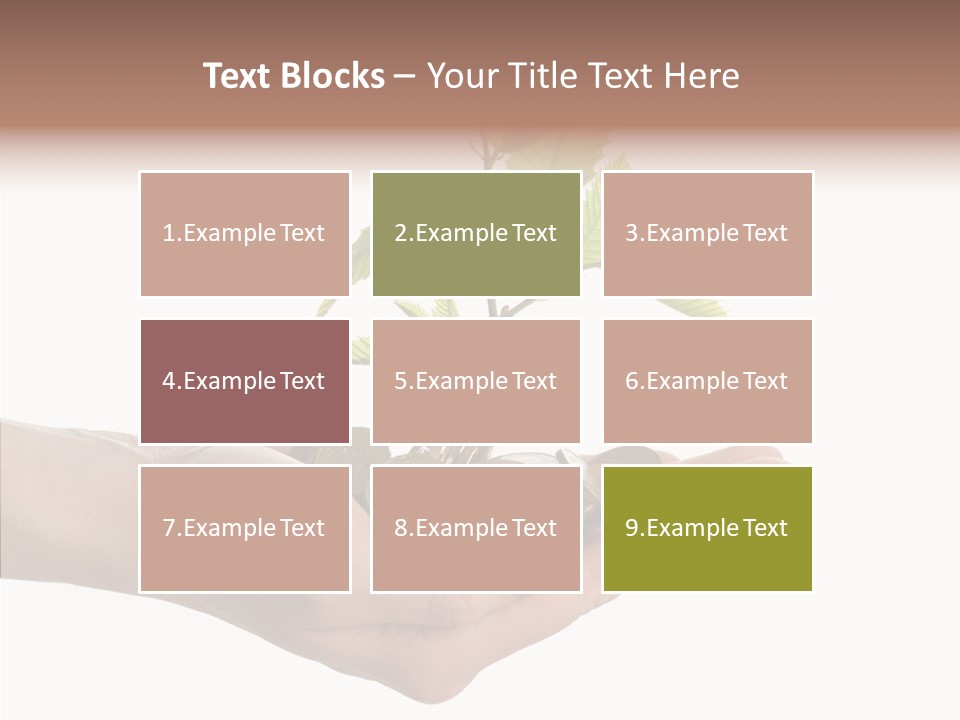 Adult Hold Help PowerPoint Template