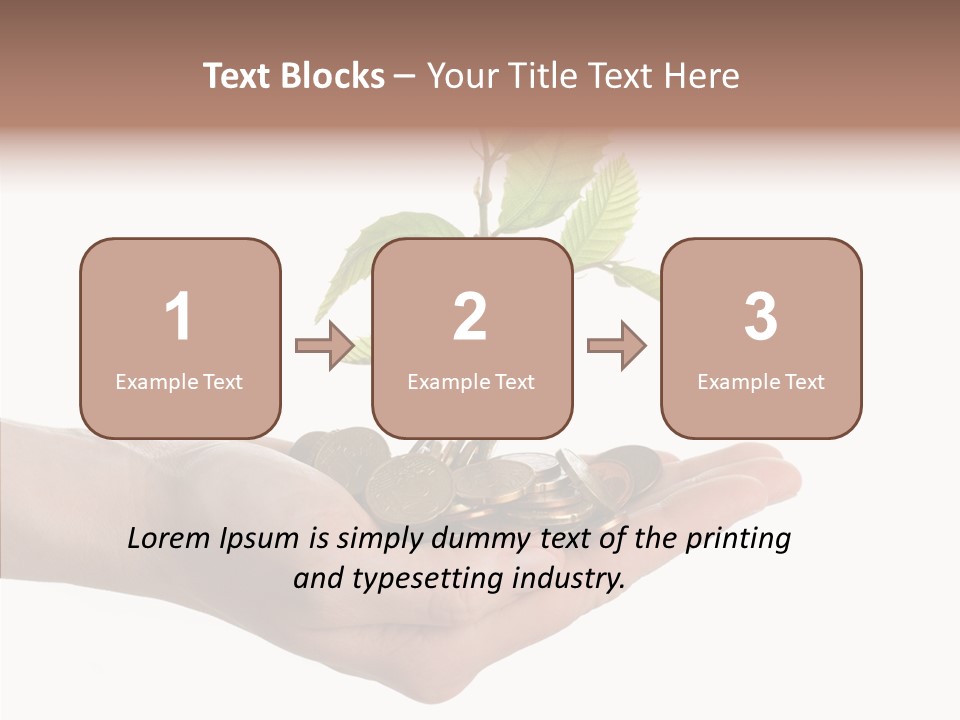 Adult Hold Help PowerPoint Template