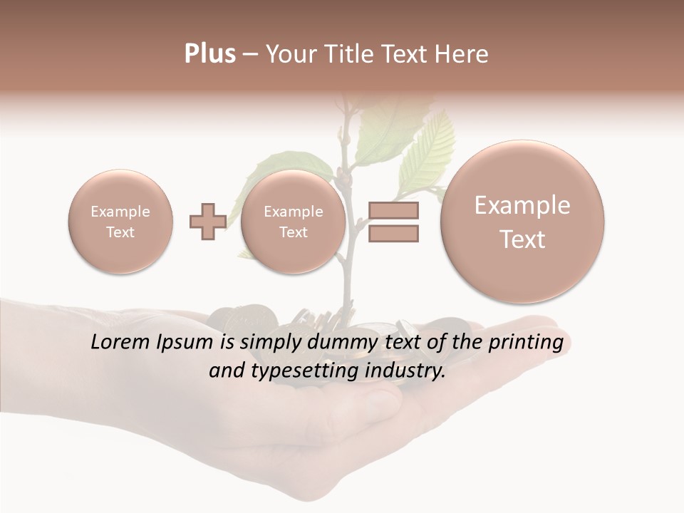Adult Hold Help PowerPoint Template
