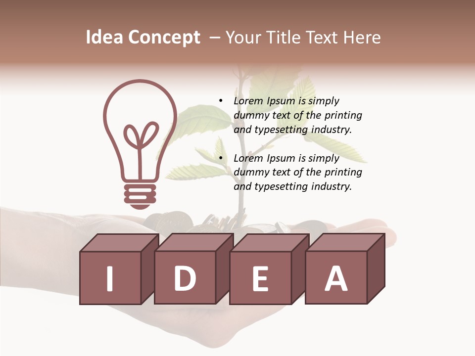 Adult Hold Help PowerPoint Template