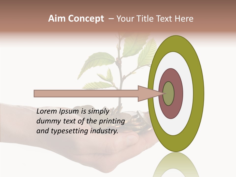 Adult Hold Help PowerPoint Template