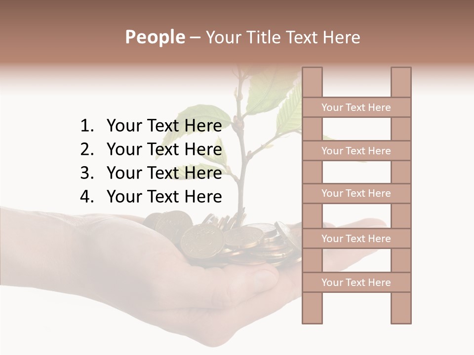 Adult Hold Help PowerPoint Template