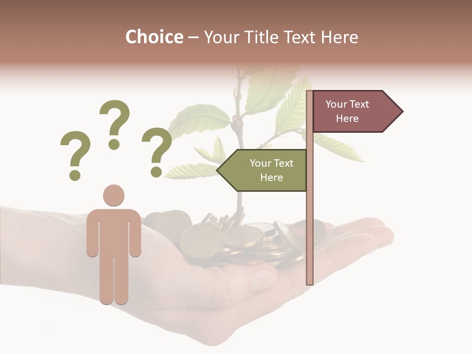 Adult Hold Help PowerPoint Template