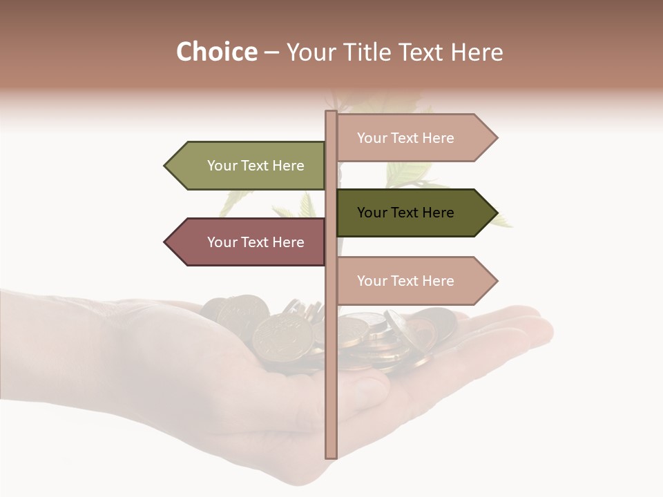 Adult Hold Help PowerPoint Template