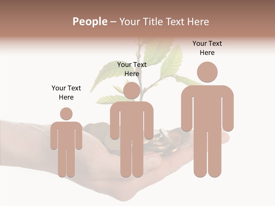 Adult Hold Help PowerPoint Template