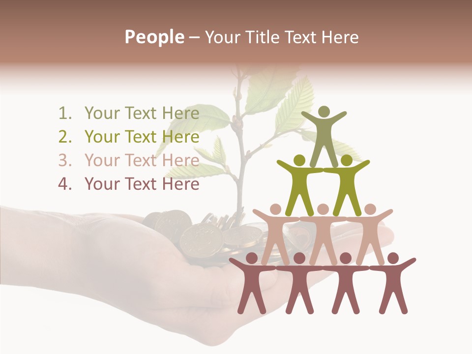 Adult Hold Help PowerPoint Template