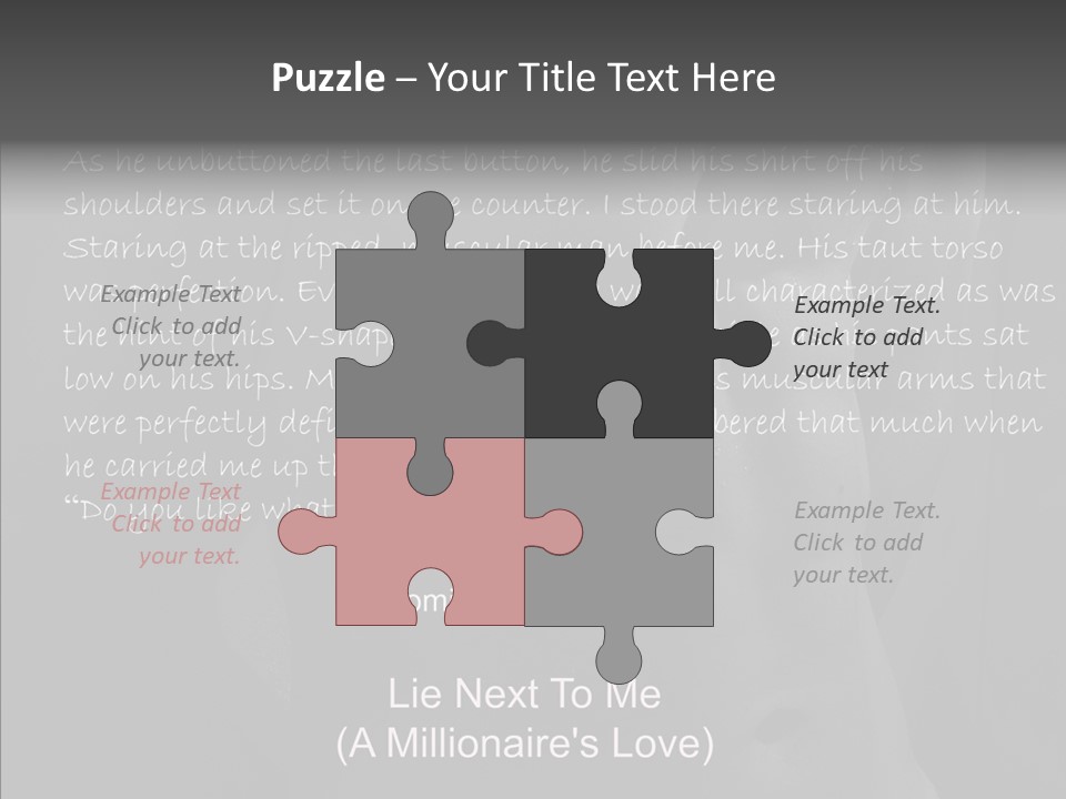 Caregiver Holding Hands Elder PowerPoint Template