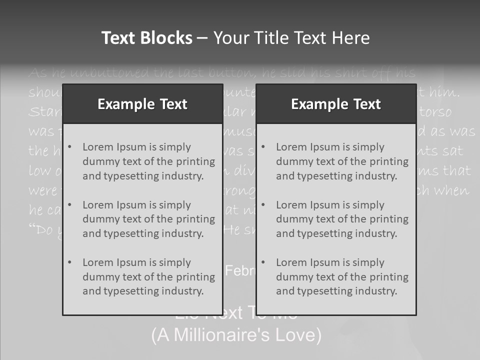 Caregiver Holding Hands Elder PowerPoint Template