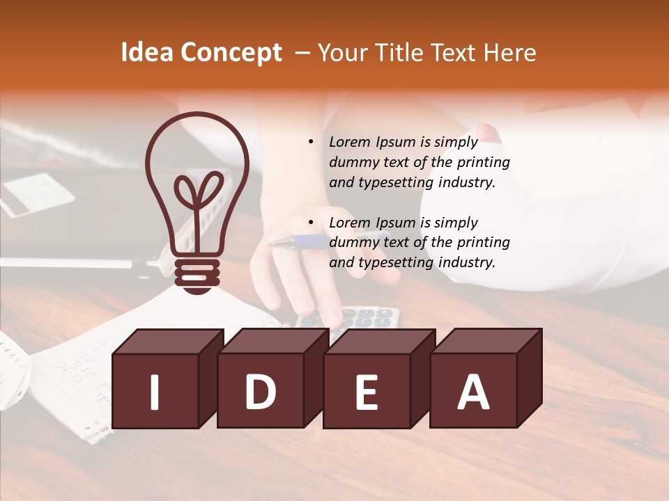 Assistance Hand Finger PowerPoint Template