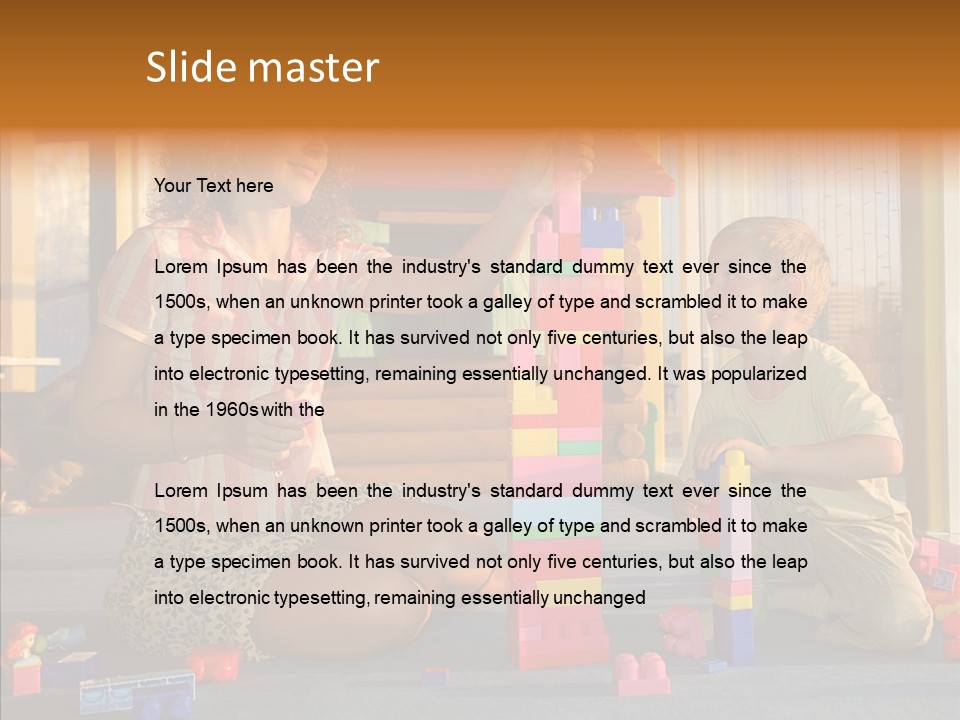 Young  Elder PowerPoint Template