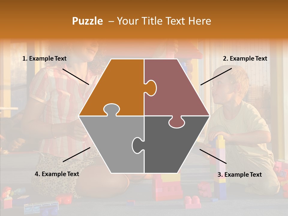 Young  Elder PowerPoint Template