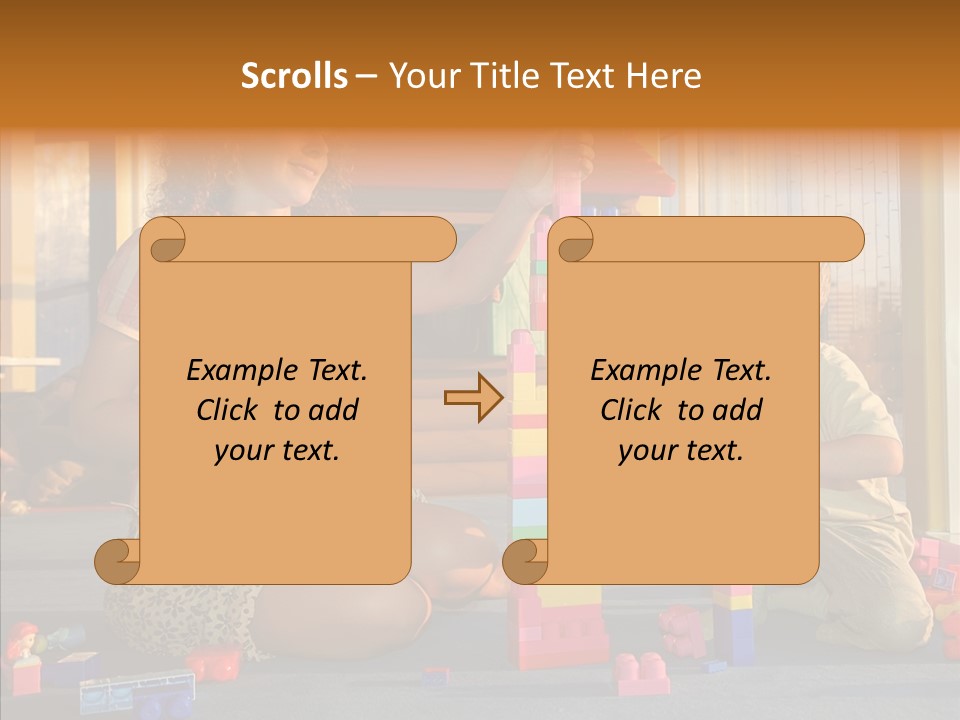 Young  Elder PowerPoint Template